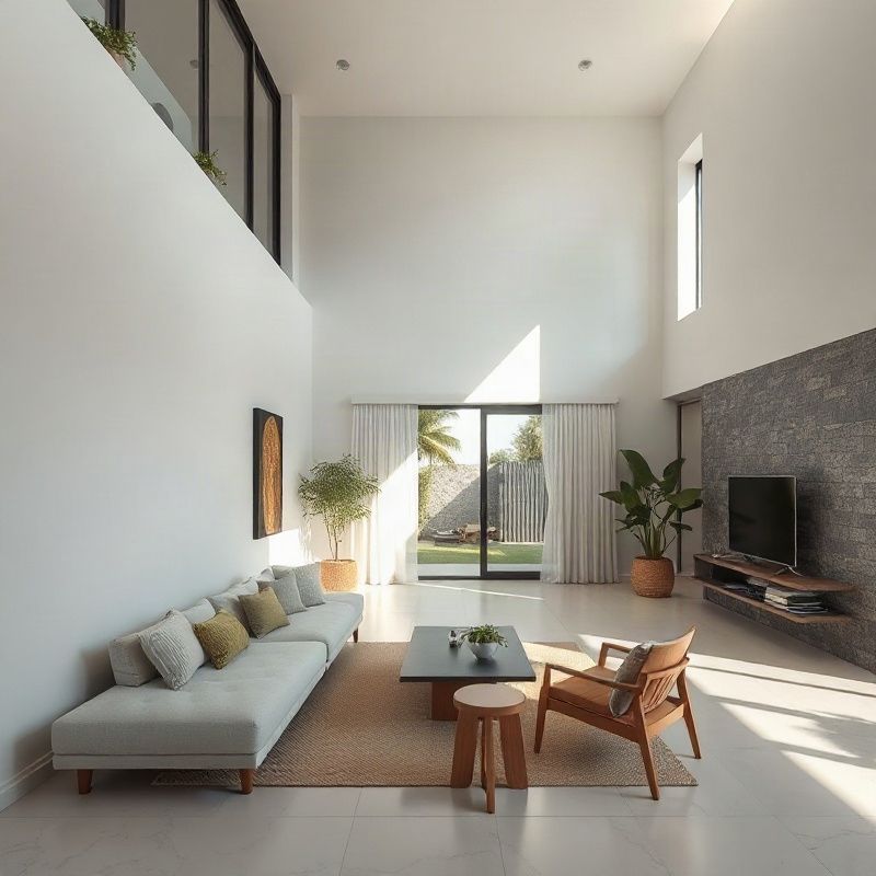Residential interior with natural light